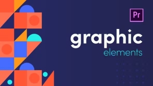 【PR模板】330种图形转场图标元素字幕条标题设计包装动画 Graphic Elements