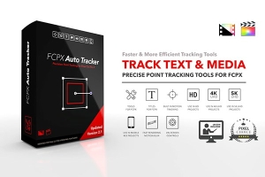 【FCPX插件】视频画面人物文字自动追踪跟踪特效插件 FCPX Auto Tracker 2.1