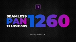 【PR预设】1260个动感移动缩放模糊干扰无缝视频转场 1260 Seamless Pan Transitions