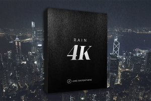 【4K视频素材】25组下雨场景特效合成4K超清视频素材 Lens Distortions – Rain 4K