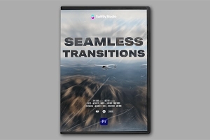 【PR模板】850个缩放炫光毛刺干扰透视平移无缝视频转场动画 850 Seamless Transitions Pack