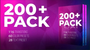 【PR预设】200+文字标题动画视频转场调色预设包 200+ Pack: Transitions, Color, Text