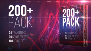 【PR预设】200+视频无缝转场颜色预设转场音效合集包 200+ Pack：Transitions；Color Presets；Sound FXs