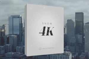 【4K视频素材】120组下雪飘雪雪花特效合成4K视频素材 Lens Distortions –  Snow 4K