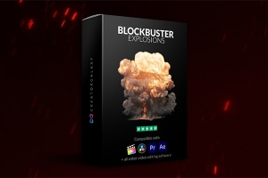 【4K视频素材】20个影视大片真实爆炸浓烟特效合成4K视频含透明通道 20 Blockbuster Explosions Packs