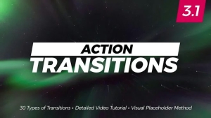 【PR模板】30个弹跳旋转平移滚动模糊转场预设 Action Transitions