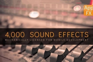 【配乐音效】4000多种运动图形MG动画手机APP卡通游戏音效合集 App FX Sound Effects Library with 4,000+ Effects