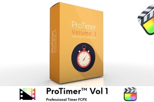 【FCPX插件】50种时钟计时器倒计时文本图形字幕条循环动画 Pixel Film Studios – ProTimer™ Volume 1