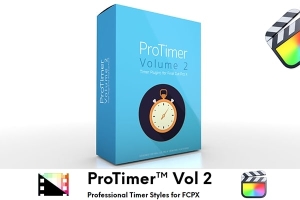 【FCPX插件】80种时钟计时器倒计时文本图形字幕条循环动画 Pixel Film Studios – ProTimer™ Volume 2