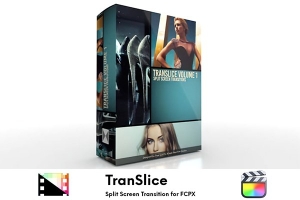 【FCPX插件】32种动感个性专业动态分屏动画转场特效 Pixel Film Studios – TranSlice