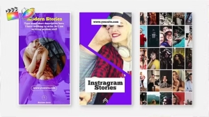 【FCPX插件】30种Instagram竖屏设计图文排版展示视频包装动画 Instagram Stories V.5