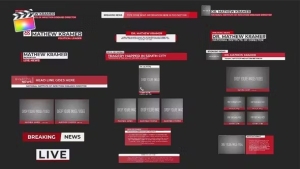 【FCPX插件】20种新闻栏目介绍文字标题字幕条动画 News Minimal Lower Thirds
