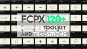 【FCPX插件】24个调节缩放灯光投影模糊边框移轴定格视频特效+100个转场动画 Assets Toolkit and Transitions
