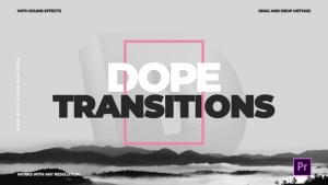 【PR模板】464种冲击缩放旋转信号干扰破损无缝视频转场预设 Dope Transitions v3