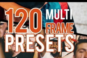 【PR预设】120种多画面变换拼贴分屏动画预设 Multiframe Presets