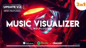 【AE模板】音乐视频宣传音频可视化Logo视觉效果动画 Music Visualizer Spectrum