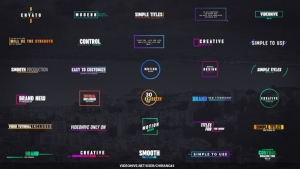 【PR模板】30种现代炫彩文字标题动画 Colorful Modern Titles for Premiere Pro