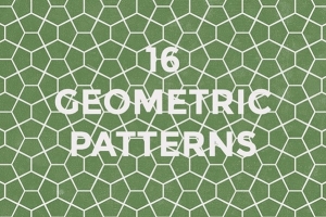 【矢量素材】16款高品质无缝几何纹理图案矢量素材 Geometric patterns set