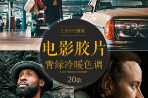 【PS/LR预设】精选20款电影胶片欧美人像纪实街拍冷艳风格调色预设LR预设PS预设