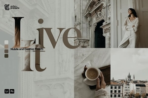 【LR预设】4款复古情绪低饱和度人像旅拍摄影调色Lightroom预设 ARTA – Live It Presets for Lightroom