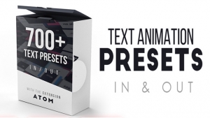 【AE脚本】700组一键快速给文字添加进入退出动画预设 Text Presets AtomX