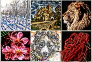 【PS插件】3款一键生成魔幻光影/素描大师/图片矩阵拼贴PS插件 Fractalius/Sketch Master/Umatrix 3D