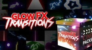 【4K视频素材】52个霓虹发光手绘图形转场动画视频素材 CinePacks – Glow FX Transitions