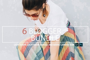 【PS/LR预设】INS人像摄影网红6套最流行的色调Lightroom调色预设 Blogger Bundle Presets