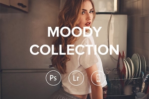 【LR预设】6款Luiz 情绪人像气氛渲染营造调色预设LR手机预设 luiz Class – Moody Collection