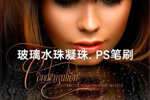 【PS笔刷】67款高清逼真玻璃水珠凝露水滴水雾雨水PS笔刷ABR画笔预设 Rons Condensation