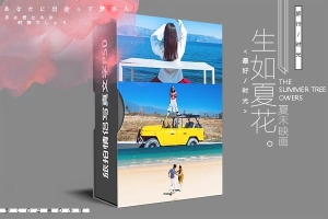 【PSD模版】229款日系小清新时尚旅拍婚纱情侣写真相册排版PSD文字模板