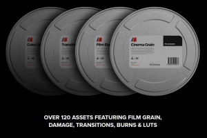 【4K视频素材】126个高质量电影胶片噪点颗粒灼烧刮痕叠加素材 Film Composite – The Collection
