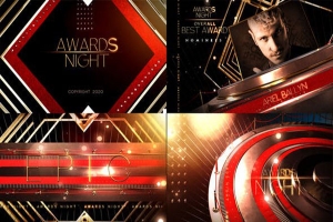 【AE模板】晚会活动颁奖典礼包装介绍开场片头 Awards Show Broadcast Pack