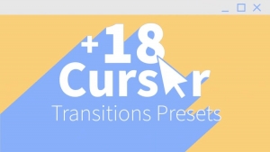 【PR预设】18个电脑鼠标光标点击拖拉转场过渡动画 Computer Cursor Transitions Presets 2