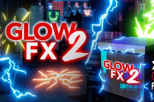 【4K视频素材】122个手绘发光线条霓虹闪烁图形动画叠加素材 CinePacks – Glow FX 2