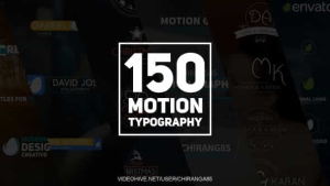 【AE模板】150个现代简洁商务圣诞节婚礼LOGO字幕条标题动画模板 150 Motion Typography