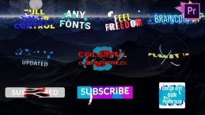 【PR模板】10款彩色卡通图形动画文字标题视频字幕效果 Colorful Cartoon Titles