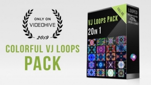 【视频素材】20个舞台背景动感视觉循环动画视频 VJ Loops Pack / Modern Music Visuals