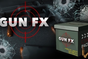 【4K视频素材】32个3D枪支模型枪口射击火花闪光特效 CinePacks – Gun FX