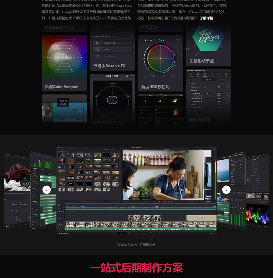 【软件】达芬奇调色软件正式版 DaVinci Resolve 17.0 Win/Mac中文破解版插图(2) 【软件】达芬奇调色软件正式版 DaVinci Resolve 17.0 Win/Mac中文破解版插图(2)