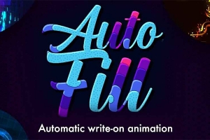 【AE插件】图层边界自动填充生长动画插件 AutoFill v1.1.2 Win/Mac中文版 + 使用教程