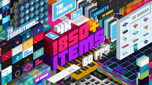 【AE脚本】1850种超级豪华文字标题图形背景运动预设MG动画元素 Big Pack of Elements v1.9.11