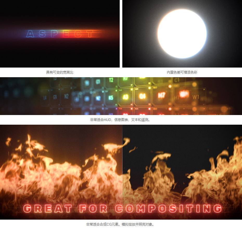 【AE插件】漂亮真实高级辉光发光插件 Deep Glow v1.4.4 Win/Mac中文版 支持AE 2021插图(2) 【AE插件】漂亮真实高级辉光发光插件 Deep Glow v1.4.4 Win/Mac中文版 支持AE 2021插图(2)