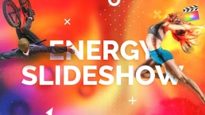 【FCPX模板】能量活力动感图文介绍展示开场动画 Energy Slideshow