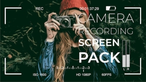 【FCPX插件】21个摄像机手机录制拍摄取景框特效 Camera Display PACK