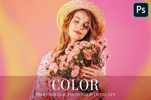 【图片素材】25张高质量彩虹渐变照片抽象色彩叠加背景素材 Color Overlays Photoshop