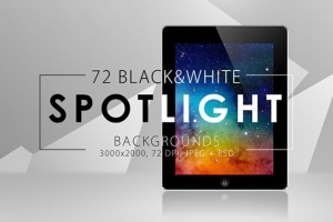 【图片素材】72个高质量舞台聚光灯图片底纹背景合成素材 72 Spotlight Backgrounds Pack