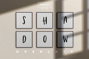 【图片素材】62张植物窗户网格阴影效果图片叠加素材+PS动作 Organic Shadow Photo Overlays