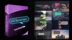 【AE模板】微信短信聊天弹窗气泡标注文字介绍提示动画 Text Message Box Kit Pack