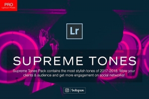 【LR预设】140个高质量城市夜景肖像人像摄影胶片效果调色Lightroom预设 Supreme Lightroom Presets